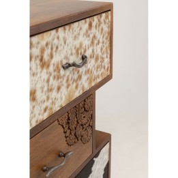 Rustic wooden chest of drawers - Rodeo Zick Zack - Kare Design