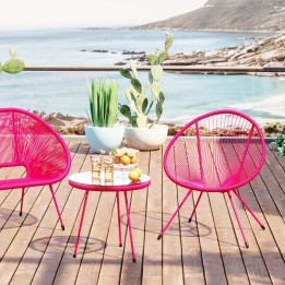 Pink garden side table - Acapulco - Kare Design