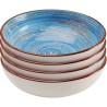 Bols en grès bleu - Swirl Blue - Kare Design