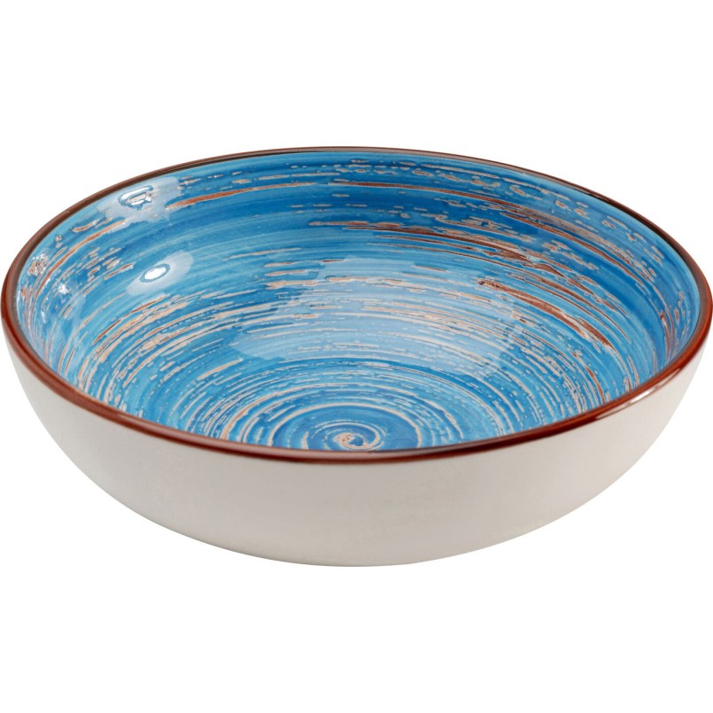 Stoneware bowls set of 4 blue - Swirl Blue - Kare Design