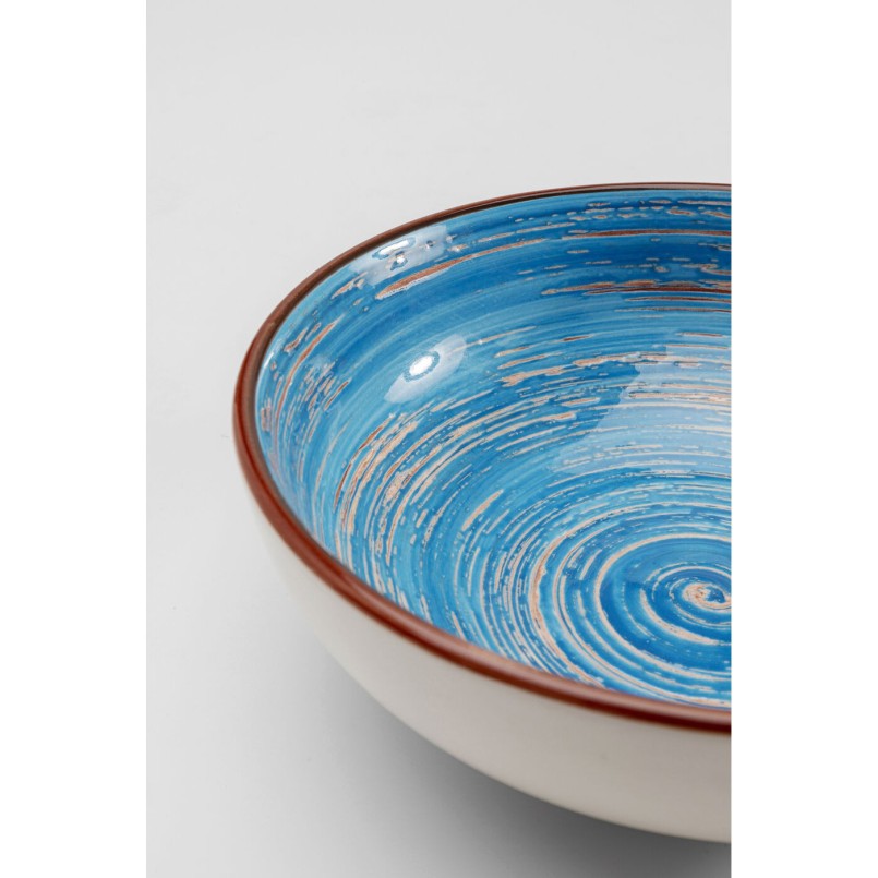 Stoneware bowls set of 4 blue - Swirl Blue - Kare Design