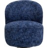 Swivel Armchair Ellie dark blue Kare Design