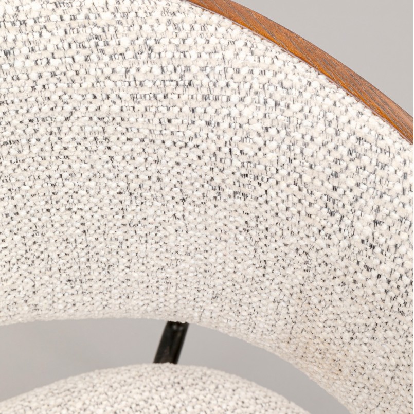 Chair with armrests Cindy walnut Kare Design