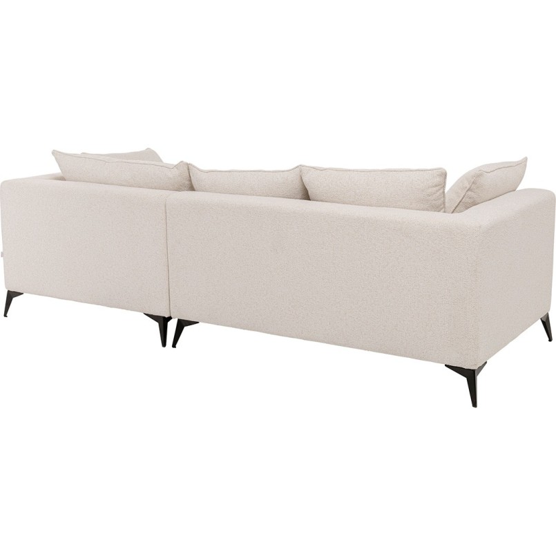 Canapé d'angle en tissu tressé beige - Jimmy - Kare Design
