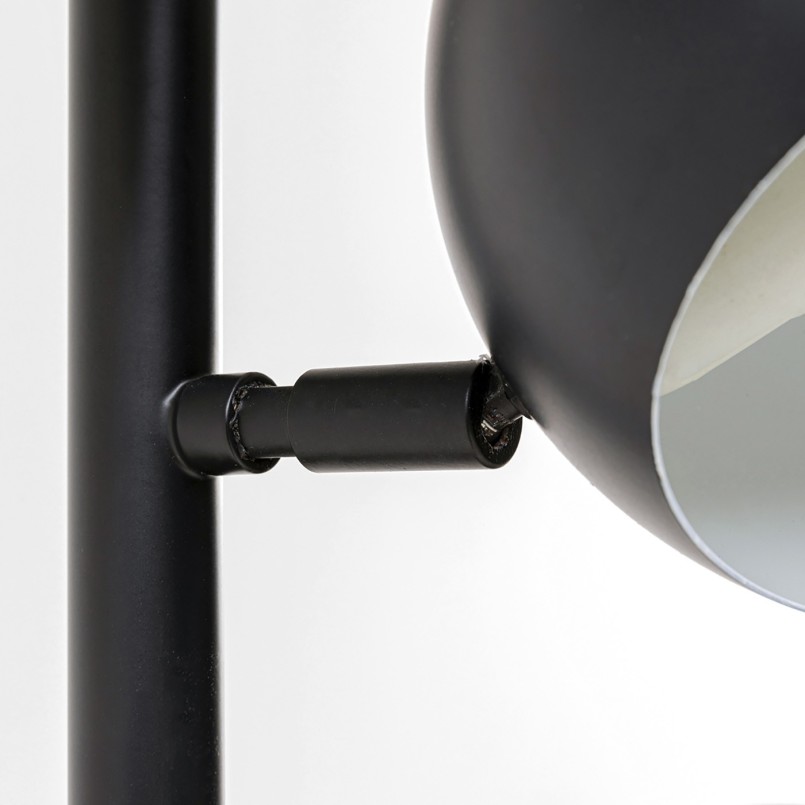 Lampadaire en acier noir cinq abat-jours - Calotta - Kare Design