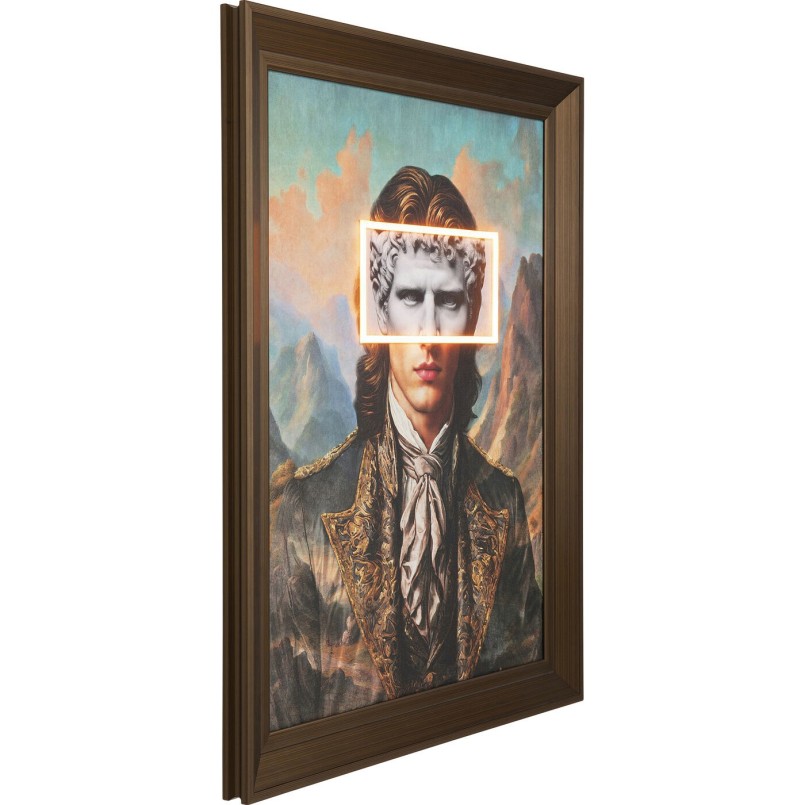 Tableau encadré LED Art Gentleman 80x100cm