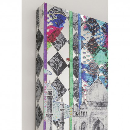 Tableau fille fleur 108x180cm Kare Design