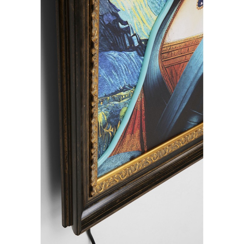 Tableau encadré LED Art Lady 80x100cm