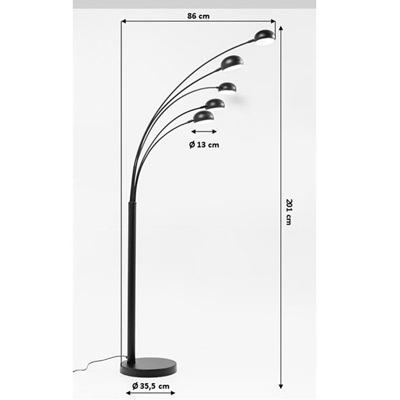 Lampadaire Lounge Five Fingers Economy Kare Design