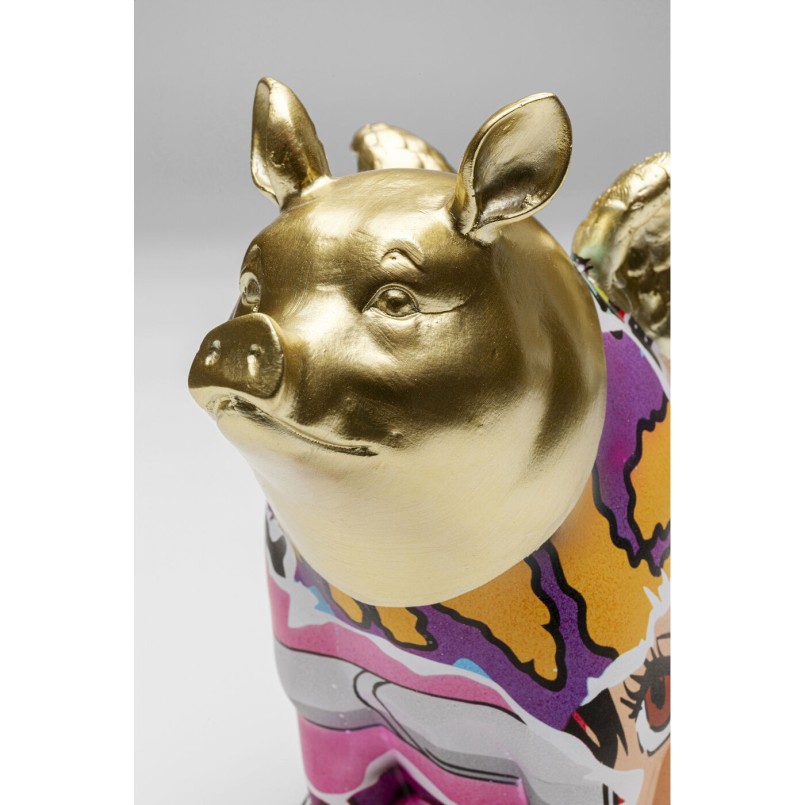 Figurine décorative Graffiti Flying Pig 16cm