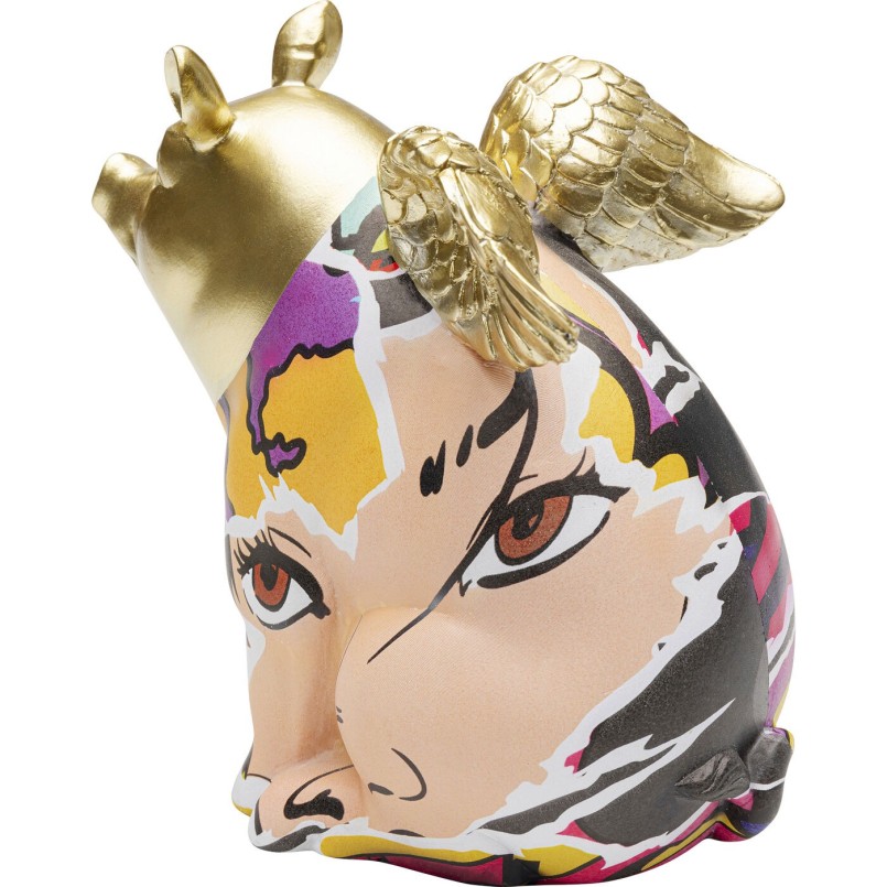 Figurine décorative Graffiti Flying Pig 16cm