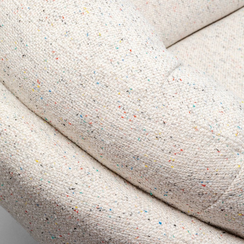 Fauteuil pivotant avec repose-pieds blancs - Standford - Kare Design