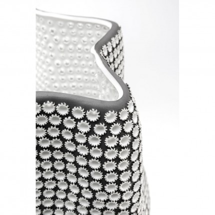 Vase anemone 43cm black and white Kare Design