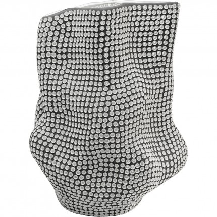 Vase anemone 43cm black and white Kare Design