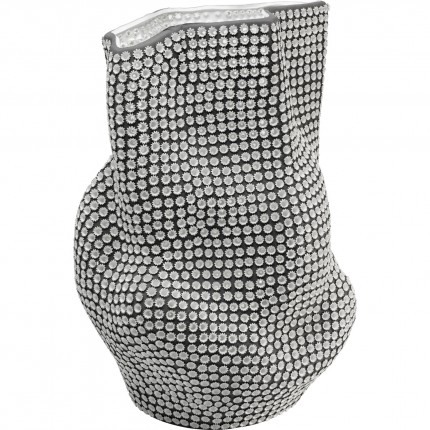 Vase anemone 43cm black and white Kare Design
