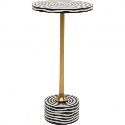 Table d'appoint Domero Swirl 25cm dorée Kare Design