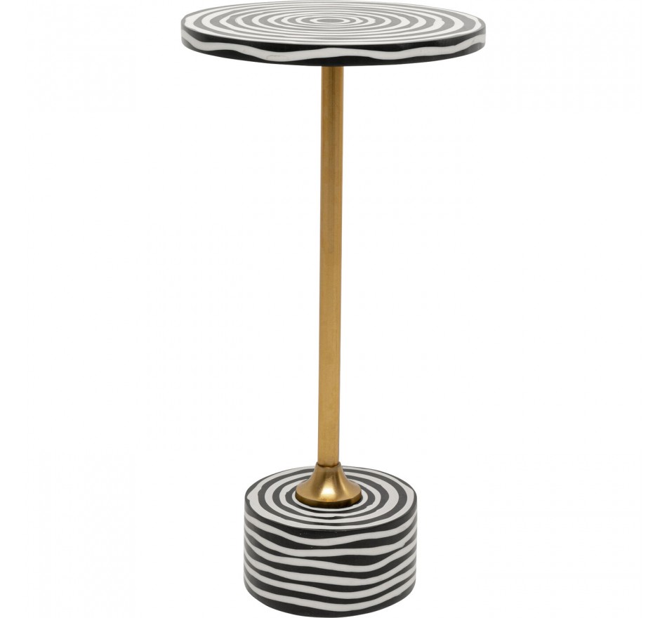 Side Table Domero Swirl Ø25cm gold Kare Design