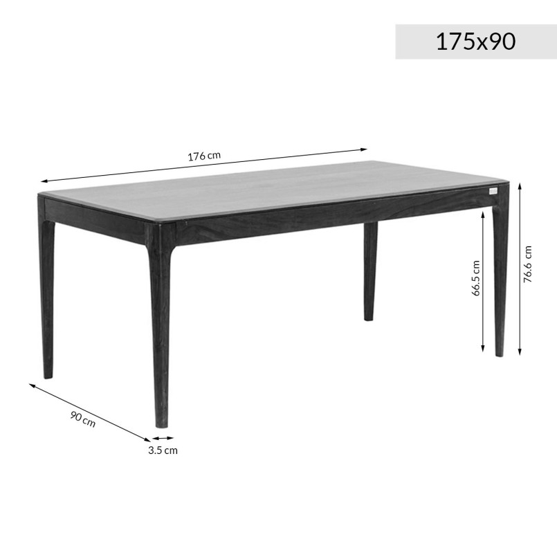 Table contemporaine en bois - Brooklyn Nature - Kare design