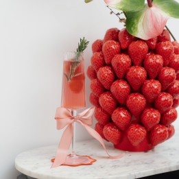 Textured glass champagne flutes - Riffle - Kare Design