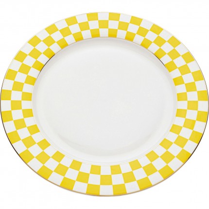Assiettes Harlequin 27cm jaunes set de 6 Kare Design