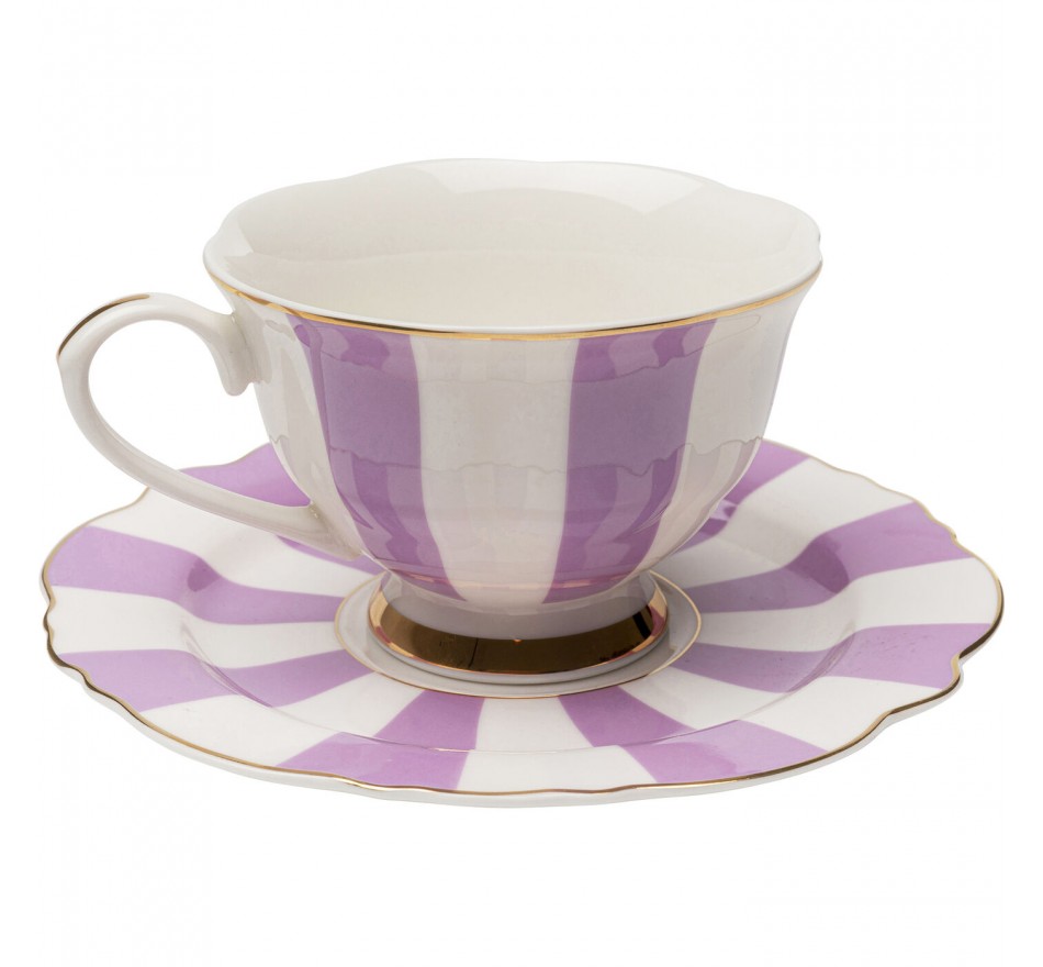 Tasses à café Harlequin violettes set de 4 Kare Design Tasses à café Harlequin violettes set de 4 Kare Design