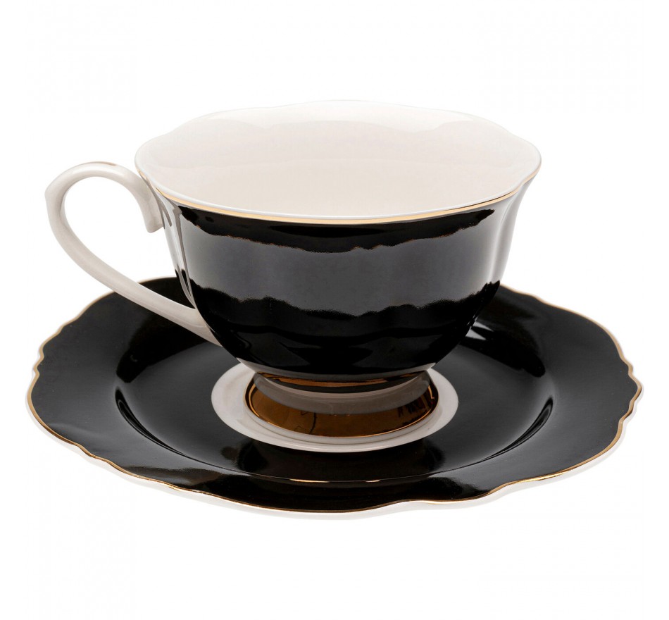 Tasses à café Harlequin noires set de 4 Kare Design Tasses à café Harlequin noires set de 4 Kare Design