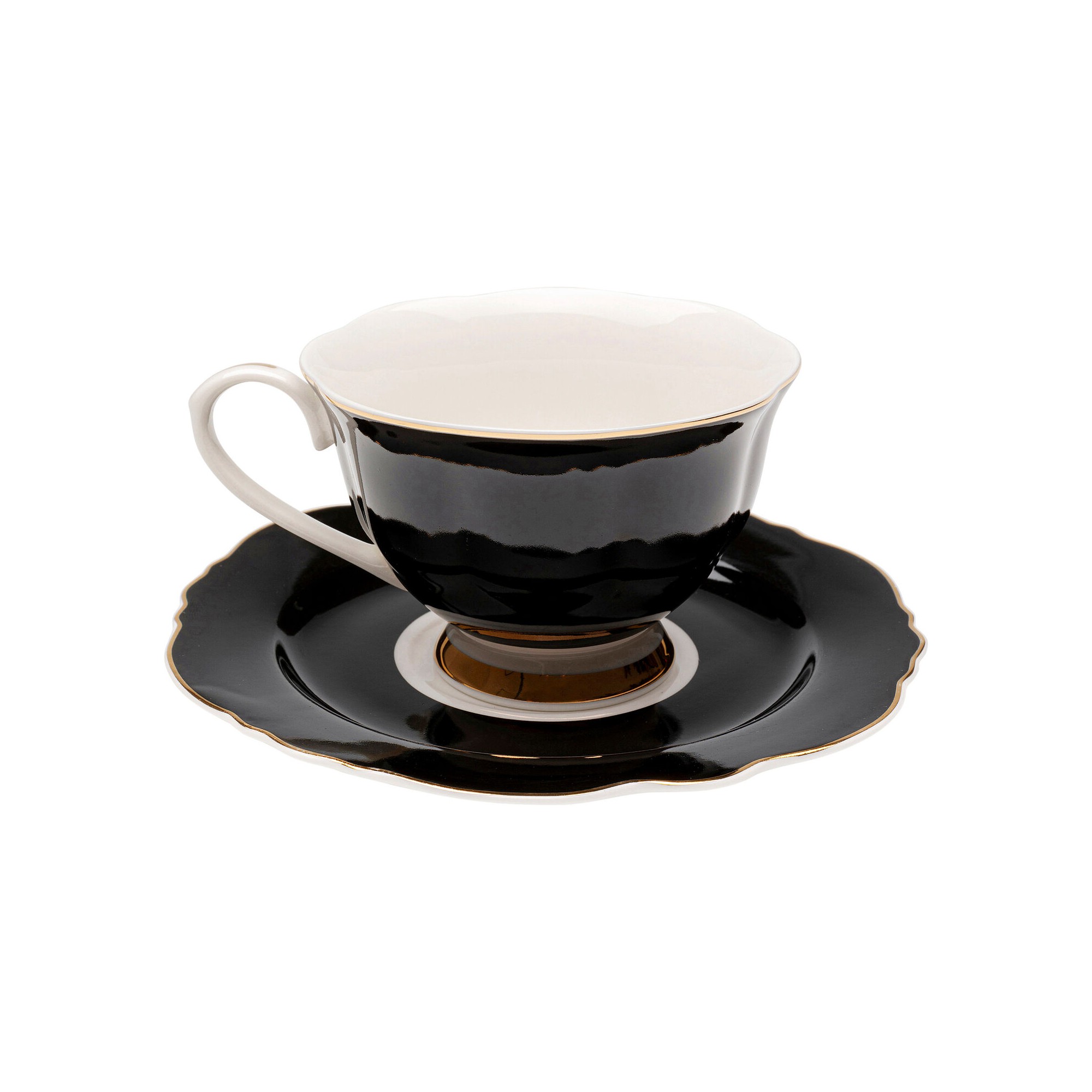 Tasse à café Harlequin noir (2 pcs.)
