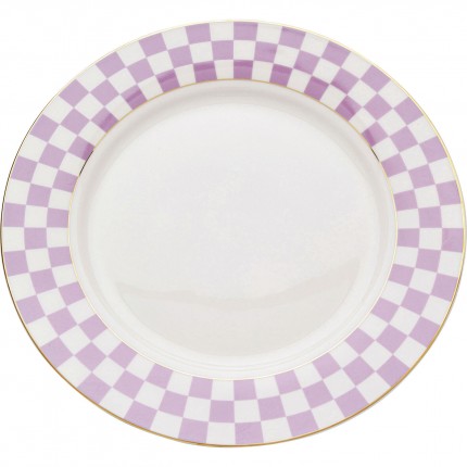 Assiettes Harlequin 21cm violettes set de 6 Kare Design