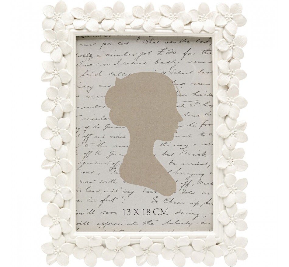 Picture Frame flowers 18x23cm white Kare Design Picture Frame flowers 18x23cm white Kare Design