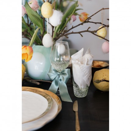 Verres à vin Confetti verts set de 4 Kare Design