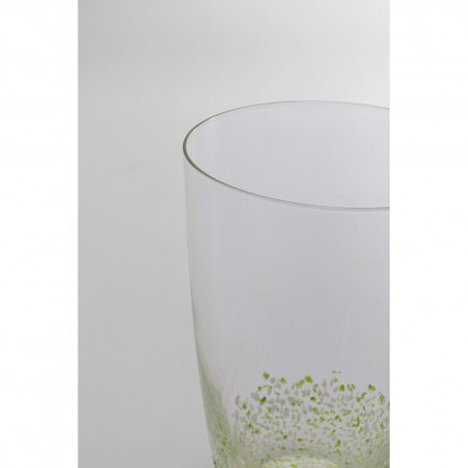 Verres à eau Confetti verts set de 6 Kare Design