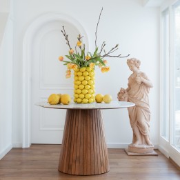 Vase citrons jaunes en porcelaine - Kare Design