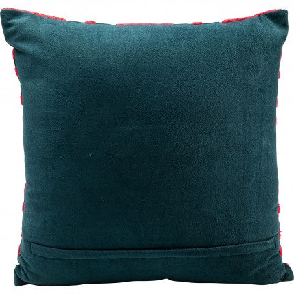 Coussin Chain rouge et noir Kare Design