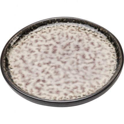 Plate Soho grey Ø14cm (4/set) Kare Design