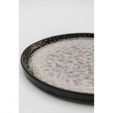 Assiettes Soho grises 21cm set de 4 Kare Design