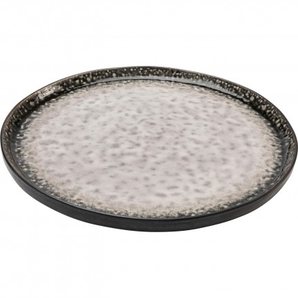 Plate Soho grey Ø27cm (4/set) Kare Design
