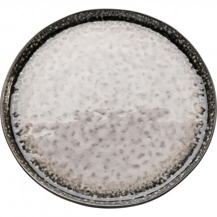 Plate Soho grey Ø27cm (4/set) Kare Design