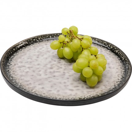 Plate Soho grey Ø27cm (4/set) Kare Design