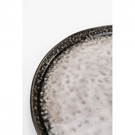 Plate Soho grey Ø27cm (4/set) Kare Design