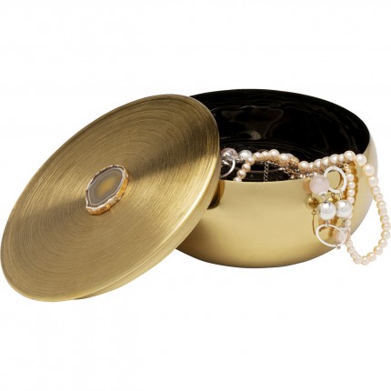 Boîte Shine dorée 16cm Kare Design
