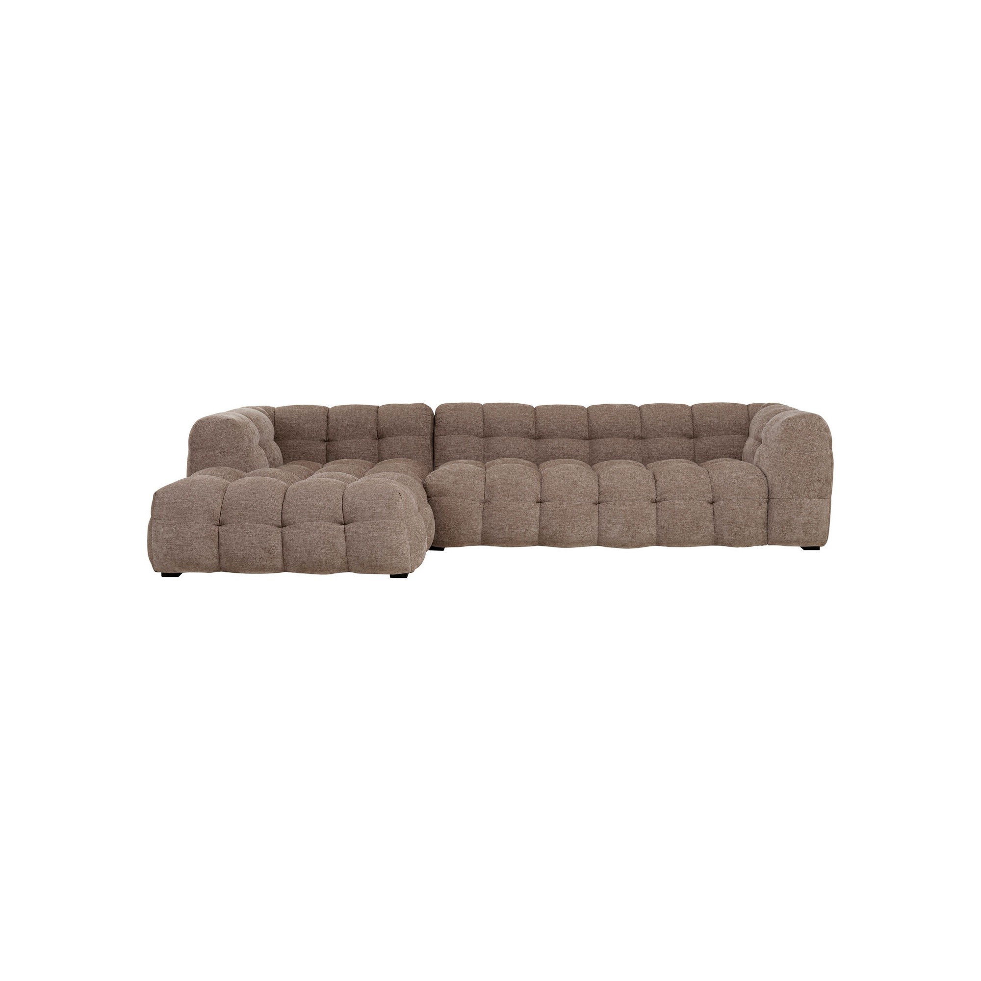 Canapé d angle Salamanca marron clair gauche 320cm