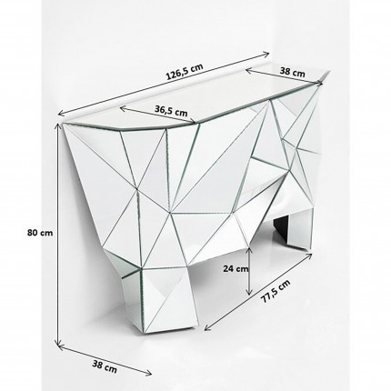 Console Prisma Colore 126x38cm Kare Design