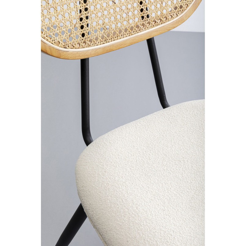 Set table and 2 chairs white Bistrot Rosali Kare Design