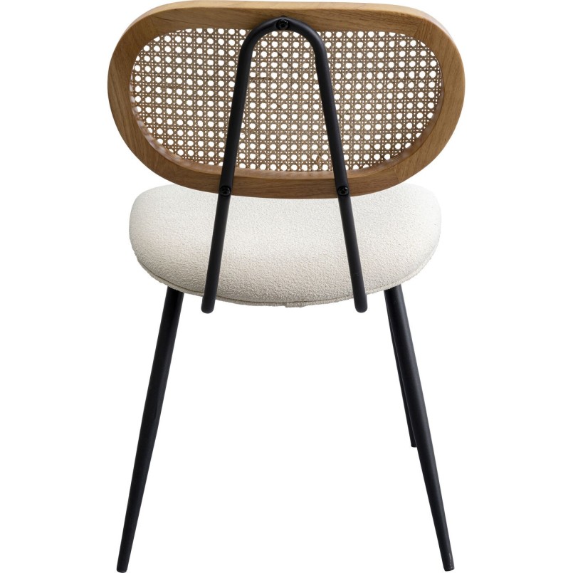 Ensemble table et 2 chaises blanches - Bistrot Rosali - Kare Design