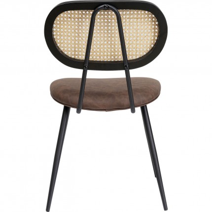 Set table and 2 chairs brown Bistrot Rosali Kare Design