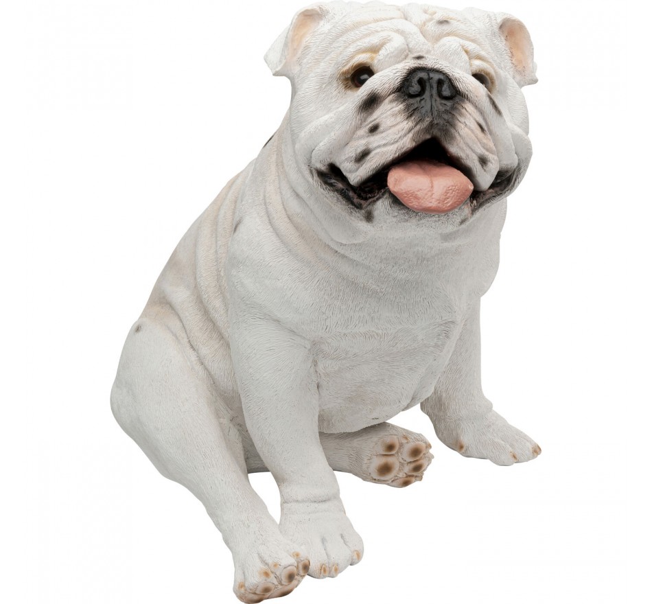 Déco bouledogue blanc assis Kare Design Déco bouledogue blanc assis Kare Design