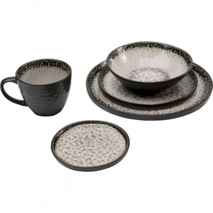 Bowl Soho grey Ø18cm (4/set) Kare Design