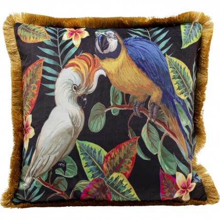 Cushion Fringe exotic birds Kare Design