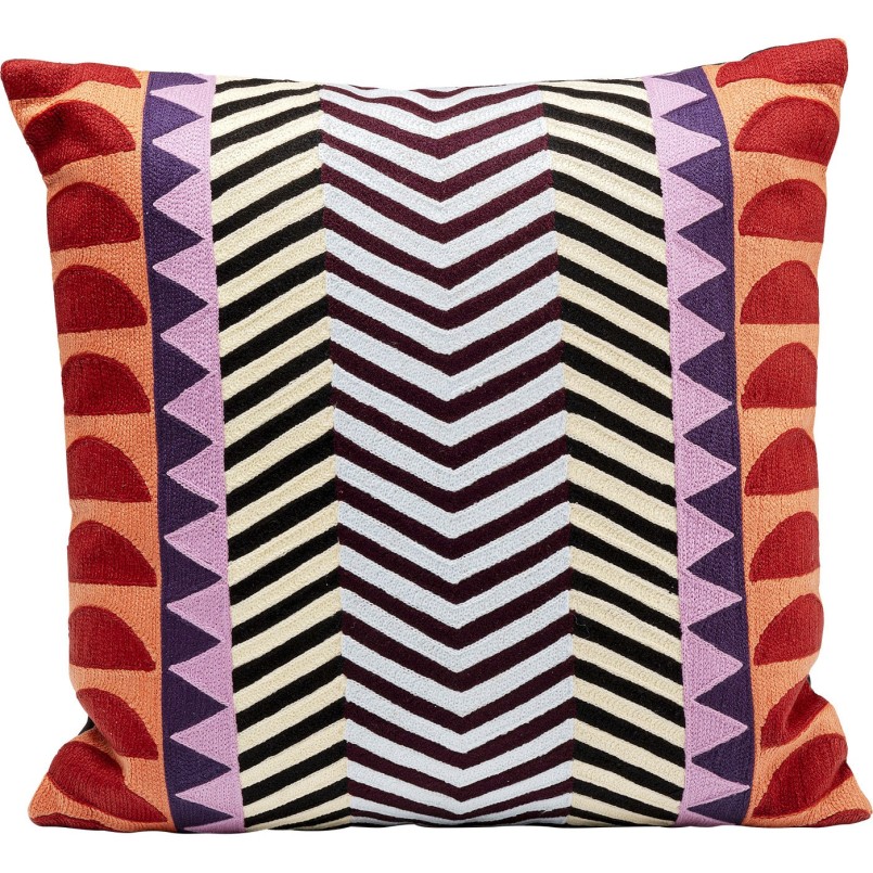 Coussin Colour Block Zig Zag 45x45cm