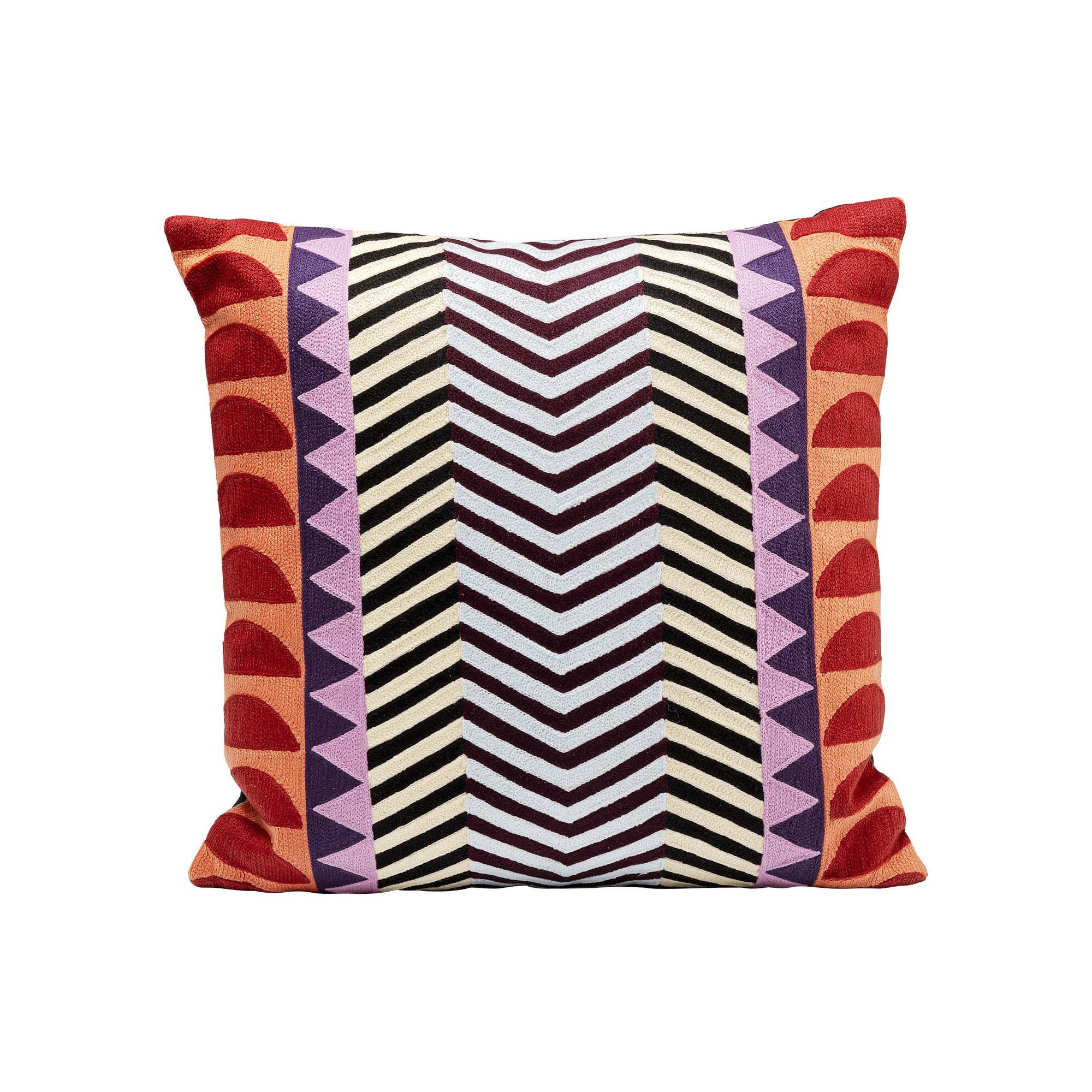Coussin Colour Block Zig Zag 45x45cm